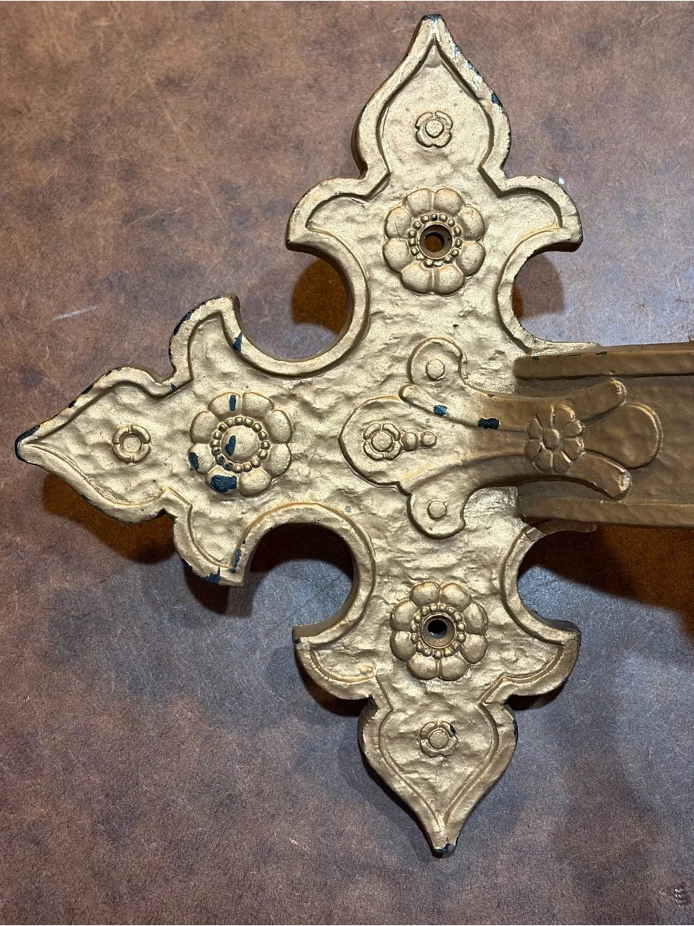 Vintage- Syroco-🖤 Mid Century Modern 5-Arm Gothic Revival Wall Sconce Candelabra